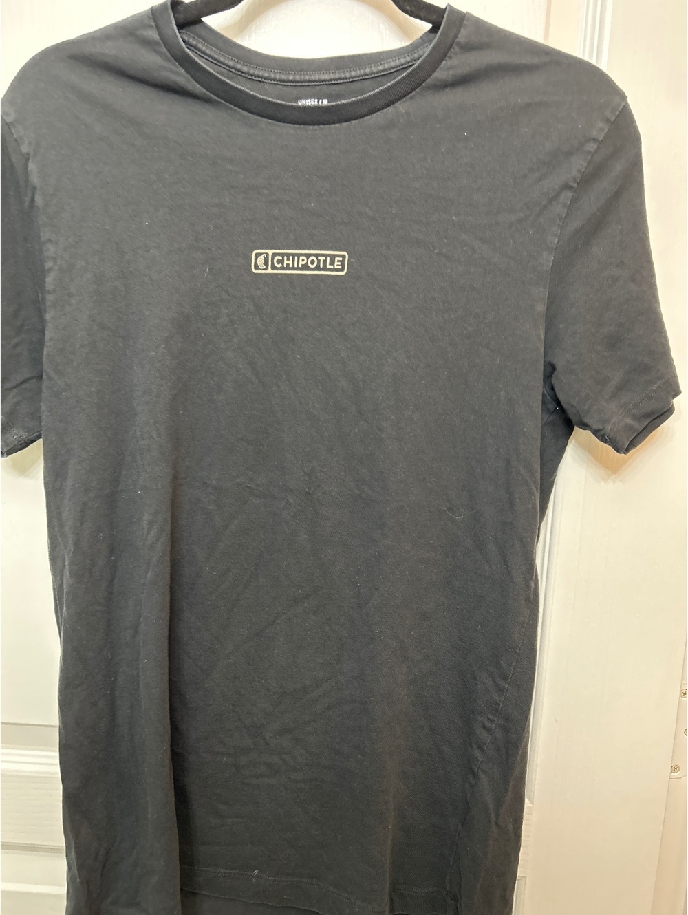 Chipotle Loomstate Unisex Organic Cotton T-Shirt Medium Black
